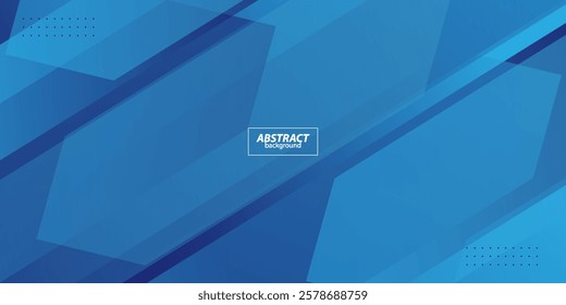 Abstract blue paper cut 3D background design overlapping. Trendy background style. Vector Eps10