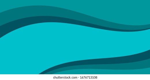 Abstract blue paper cut background with simple shapes. Modern vector illustration for concept design.