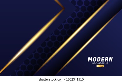 abstract blue paper cut background. Abstract realistic layered paper cut decoration texture with geometric pattern. 3d backdrop. Vector illustration. Cover layout template. Material design concept