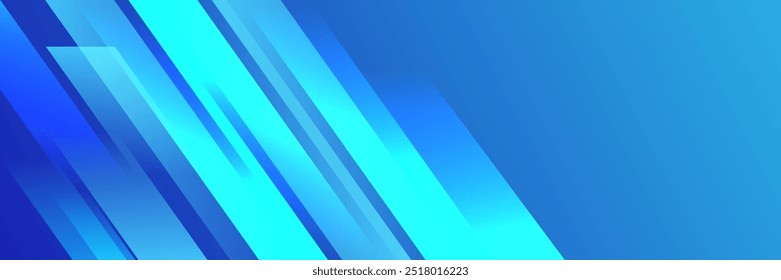 Abstract blue paper layer design background