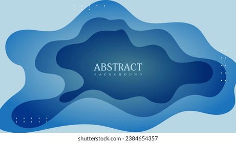 fondo de papel azul abstracto. ilustración vectorial