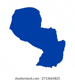 Abstractas Azul Paraguay Mapa simple