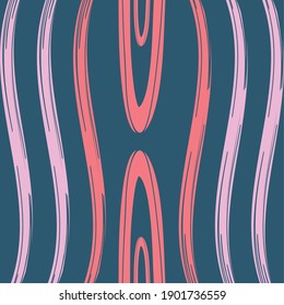 Abstract blue pattern background with lines design, Art and wallpaper theme Vector illustration