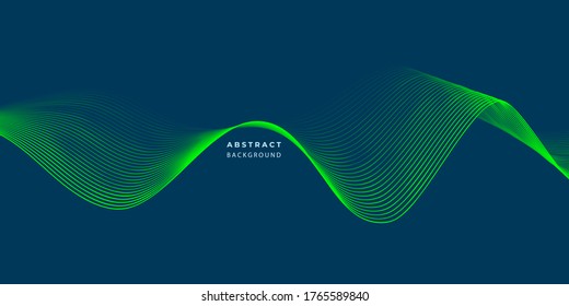 Abstract blue pattern and background poster with dynamic triangle. technology Particle Mist network Cyber security Vector illustration.