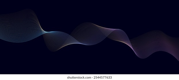 Abstract blue pattern and background poster with dynamic triangle. technology Particle Mist network Cyber security Vector illustration.