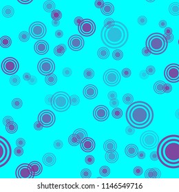 Abstract blue pattern with circles. Geometry pattern for fabric. Round Circle Dots. Network Design, Technology Science, Vector Illustration. Perfect For Logo, Banner, Icon, Holiday Background.