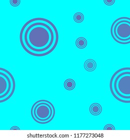 Abstract blue pattern with circles. Geometry pattern for fabric. Round Circle Dots. Network Design, Technology Science, Vector Illustration. Perfect For Logo, Banner, Icon, Holiday Background.