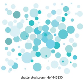 Abstract Blue Patterned Color circles style