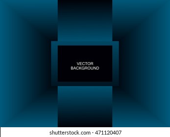 Abstract blue perspective background for design