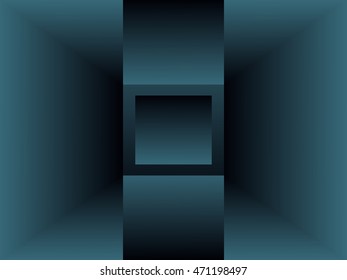 Abstract blue perspective background for design