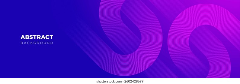 Abstract blue and pink background. Modern with curves lines.