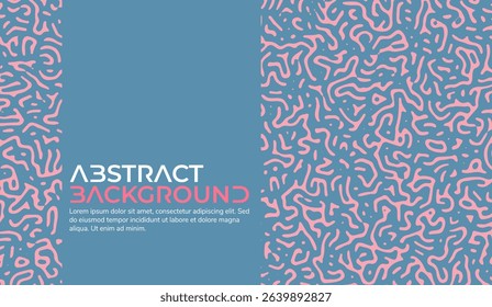 Abstract Blue and Pink Background with Organic Shapes and Modern Design Ideal for Website Headers, Social Media Graphics, and Presentation Backgrounds