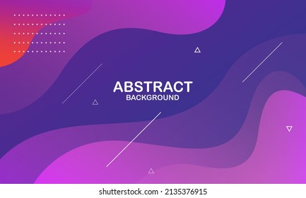 Abstrakter blauer und rosafarbener Hintergrund mit Welle. Vektorgrafik