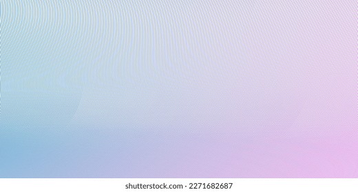 Abstract blue and pink background with wave lines. Vector illustration