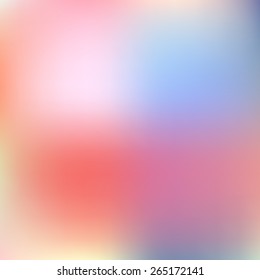 Abstract blue and pink blur color gradient background for web, presentations and prints. Vector illustration. 