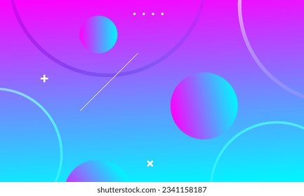 Abstract blue and pink geometric background. Vector illustration
