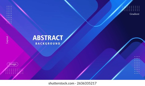 Abstract blue pink geometric background. For banner and poster