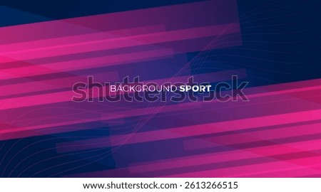 Abstract blue and pink geometric composition, speed technology futuristic sport design background vector illustration.