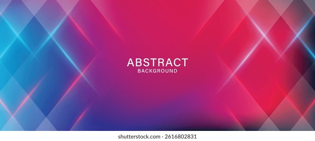 Abstract blue and pink geometric shape futuristic background with pastel colors.
