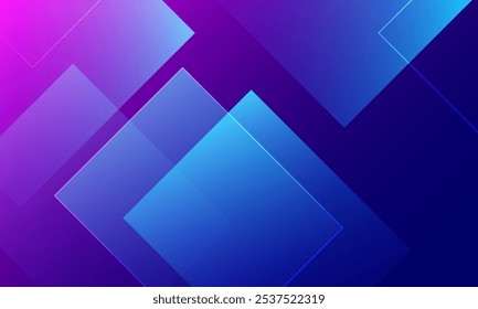Abstract blue and pink geometric shapes futuristic background. Vector illustration