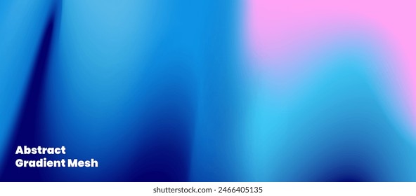 Abstract blue pink Gradiant mesh background soothing wavy gradient background