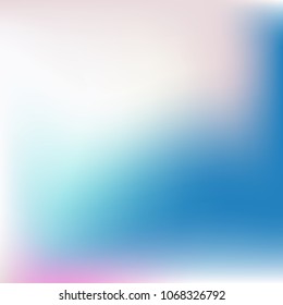 Abstract blue and pink gradient. Smooth colored blur background. Website texture backdrop. Plain dreamy design. Mesh background. Abstract modern style. Bright eco gradient. Plain mesh illustration.