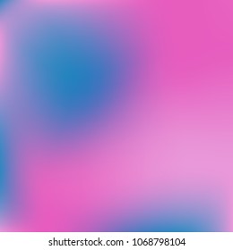 Abstract blue and pink gradient. Smooth colored blur background. Website texture backdrop. Plain dreamy design. Mesh background. Abstract modern style. Bright eco gradient. Plain mesh illustration.