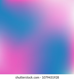 Abstract blue and pink gradient. Smooth colored blur background. Website texture backdrop. Plain dreamy design. Mesh background. Abstract modern style. Bright eco gradient. Plain mesh illustration.