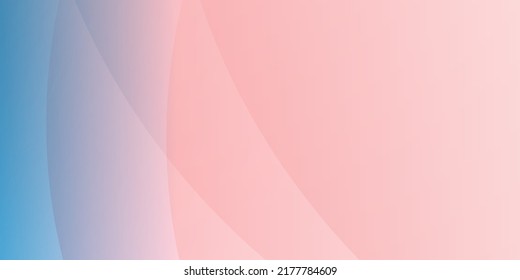 Abstract Blue and Pink Header Template, Futuristic Gradient Poster, Presentation or Landing Page Background Design with Illuminated Curving Lines - Includes Copyspace, Place, Room for Your Text