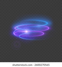 Abstract blue and pink light trails with energy effect speed Abstract light lines 
