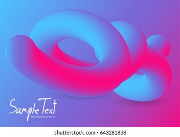 Abstract blue and pink lines background, color tone in the 80s