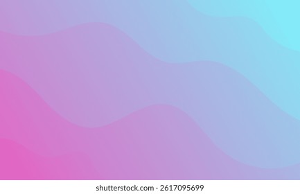 abstract blue pink lines wave curves on smooth gradient color textured pattern background