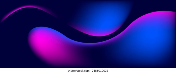 abstract blue and pink liquid modern banner background. gradient fluid shapes design