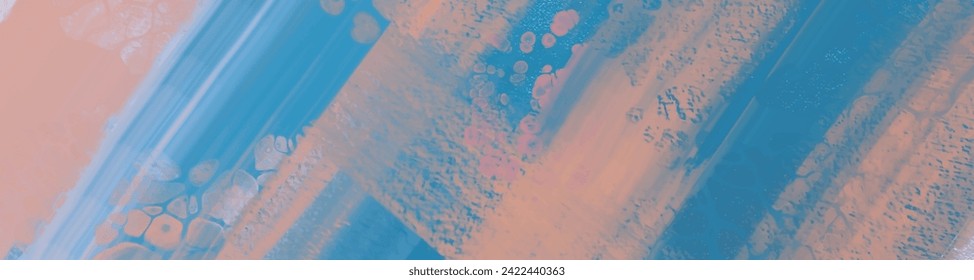 Abstract Blue Pink paint Background. Design banner element. Vector illustration