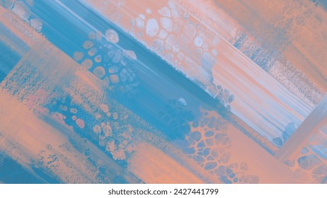 Fondo abstracto de la pintura azul rosado. Elemento de pancarta de diseño. Ilustración de vector