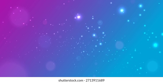 Abstractas azul y rosa suave con brillante estrellado. Celebración feliz gran concepto de apertura. Ilustración vectorial