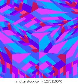 Abstract blue and pink square vector background for web.