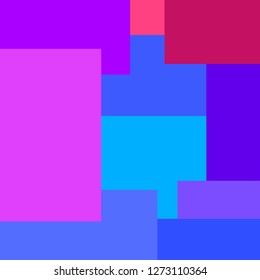 Abstract blue and pink square vector background for web.