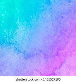 Abstract blue pink watercolor texture background. Pattern for paper design.