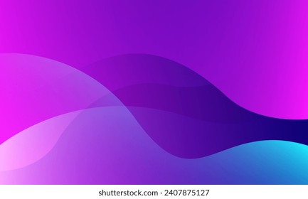 Abstract blue and pink wave background. Vector illustration