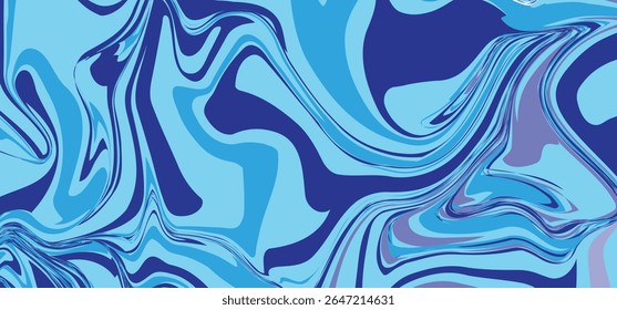 abstract blue pink wave liquid background design for horizontal banner