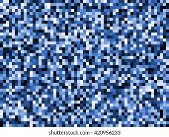 Abstract blue pixel background