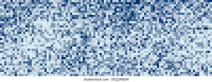 Resumen de fondo de píxel azul para el sitio web. Mosaico de plazas. Ilustración del vector