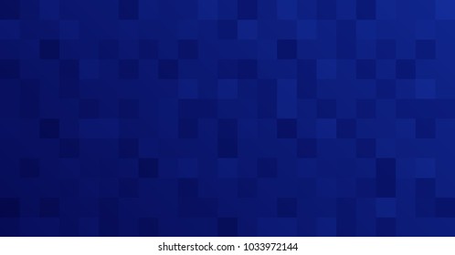 Abstract blue pixel mosaic background - Vector illustration