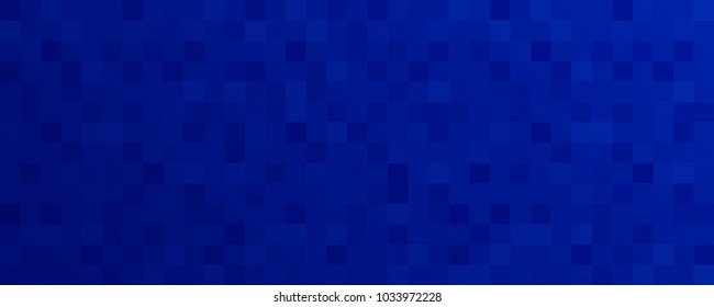 Abstract blue pixel mosaic background - Vector illustration.