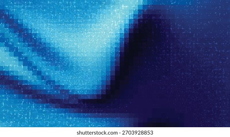 Abstract Blue Pixelated Background Graphic with Textured Effects for Modern Designs, Digital Art, and Web Design use.