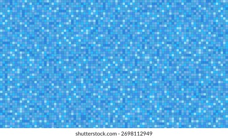 Abstract Blue Pixelated Background with Varying Shades of Blue