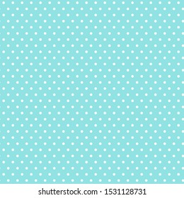 Abstract blue polka dot background pattern. Vector image.