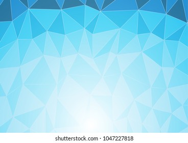 Abstract Blue polygon background 