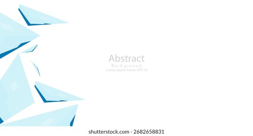 Abstract blue Polygon Geometric Background Design. Modern trendy design in vector illustration